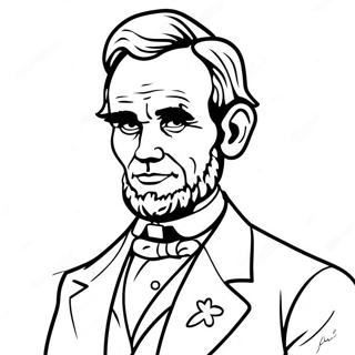 Junger Abraham Lincoln Ausmalbild 92043 31770
