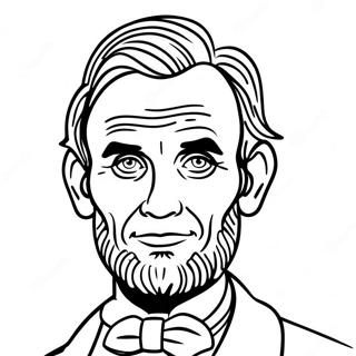 Junger Abraham Lincoln Ausmalbild 92043 31771