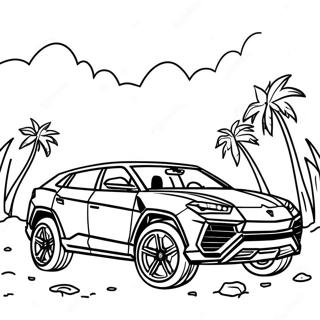 Lamborghini Urus Off Road Ausmalbild 9206-920