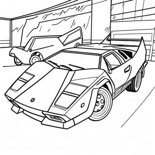 Lamborghini Countach Klassik Ausmalbild 9207-1815