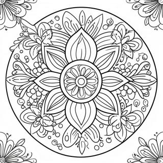 Rangoli Ausmalbild 92168-31864