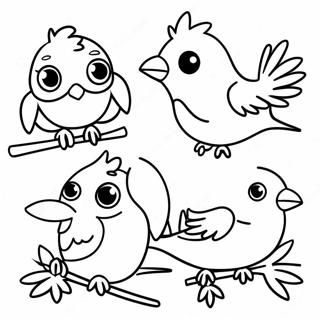 Bunte Tropische Vogel Ausmalbild 92325 31991