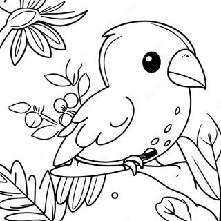 Bunte Tropische Vogel Ausmalbild 92325 31992