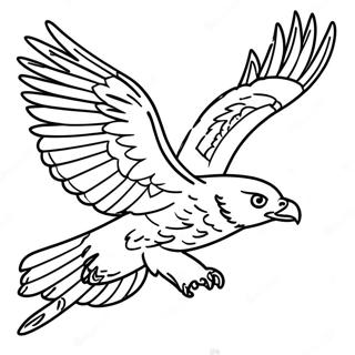 Majestatischer Falke Im Flug Ausmalbild 92350 32008