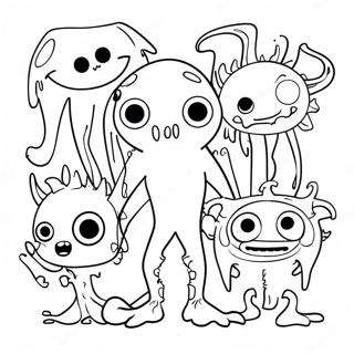 Gruselige Monster Ausmalbild 92637-32233