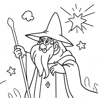 Magische Zauberer Ausmalbild 92638 32237