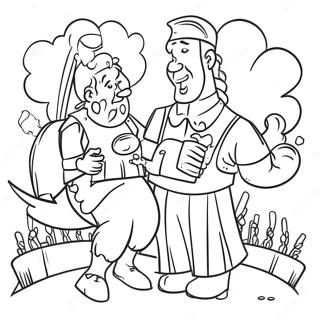 Buntes Oktoberfest Feier Ausmalbild 92686-32270