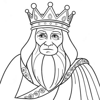 Weiser Alter Konig Ausmalbild 92841 32398