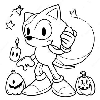 Sonic Halloween Ausmalbilder