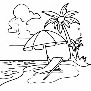 Sonniger Strandurlaub Ausmalbild 93588 32979