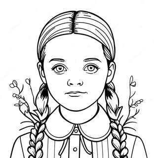 Wednesday Addams Ausmalbilder