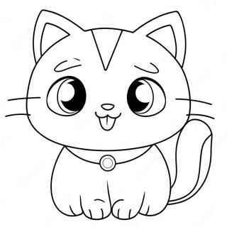 Niedliche Anime Katze Mit Grossen Augen Ausmalbild 93688-33047