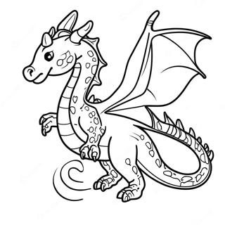 Mystischer Drache Fliegend Ausmalbild 93973-33269