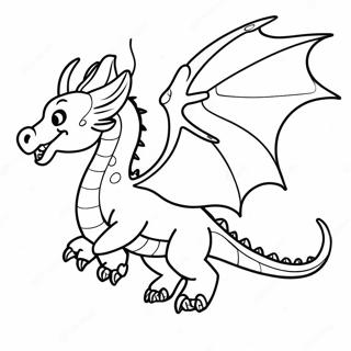 Mystischer Drache Fliegend Ausmalbild 93973-33270