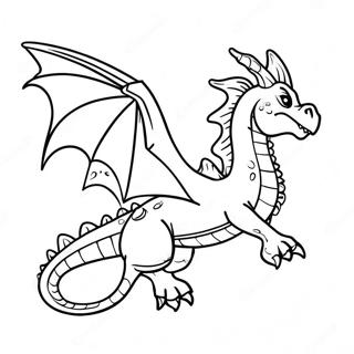 Mystischer Drache Fliegend Ausmalbild 93973-33271