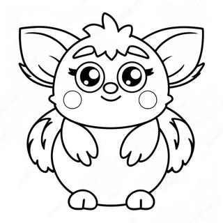 Susser Furby Mit Grossen Augen Ausmalbild 94100-33365