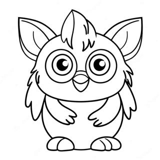 Susser Furby Mit Grossen Augen Ausmalbild 94100-33366