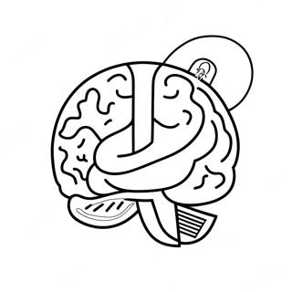 Gehirn Mit Gluhbirnenidee Ausmalbild 94310-33609