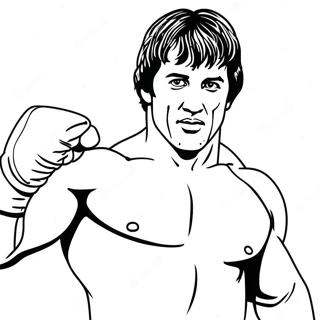 Rocky Balboa Trainingsausmalbild 94435 33697