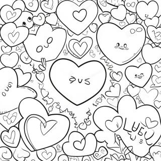 Gesprachsherzen Ausmalbild 94590 33940