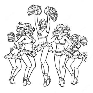 San Francisco 49ers Cheerleader Ausmalbild 94693-34024