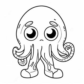 Gruselige Squid Game Puppe Ausmalbild 94797 34103