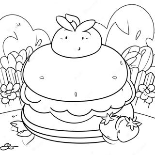 Klassischer Erdbeerkuchen Im Garten Ausmalbild 94901 34186