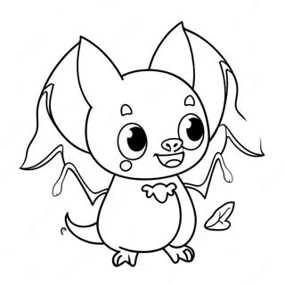 Cartoon Halloween Fledermaus Ausmalbild Ausmalbilder