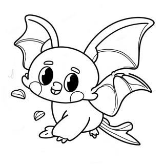 Fliegende Halloween Fledermaus Ausmalbild Ausmalbilder