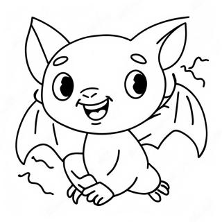 Fliegende Halloween Fledermaus Ausmalbild Ausmalbilder