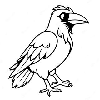 Wutender Rabe Ausmalbild 95413-34589