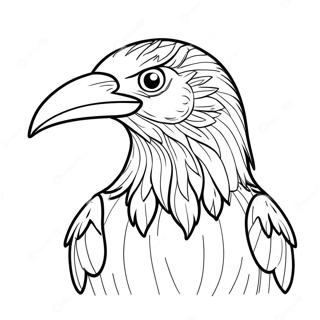 Wutender Rabe Ausmalbild 95413-34592