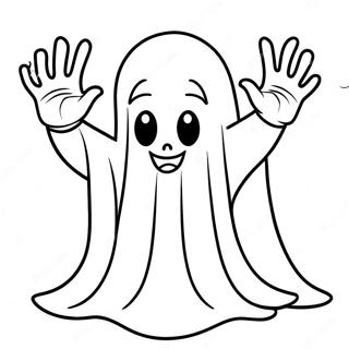 Geist Mit High Five In Aktion Ausmalbild 95668 34829