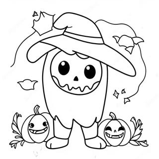 Anime Halloween Ausmalbild 96284-35295