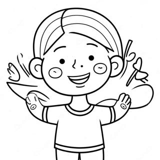 Dankbares Kind Sagt Danke Ausmalbild 96364 35364