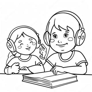 Respektvolle Kinder Horen Zu Ausmalbild 96365 35365