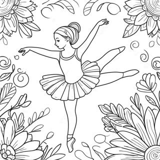 Realistische Ballerina Ausmalbild 96413-35393