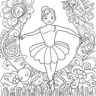 Realistische Ballerina Ausmalbild 96413-35396