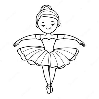 Elegante Ballerina Im Tutu Ausmalbild 96414-35397