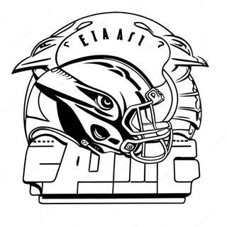 Seahawks Logo Ausmalbild 96490-35455