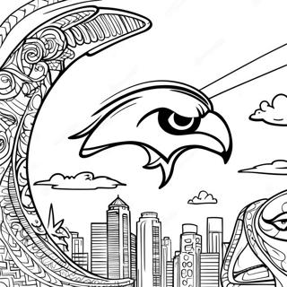 Seahawks Logo Ausmalbild 96490-35456