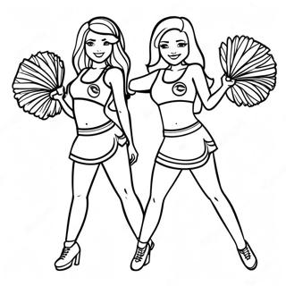 Seahawks Cheerleader Ausmalbild 96492-35461