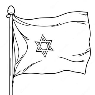 Israelische Flagge Ausmalbild 96541-35496