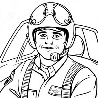 Luftwaffenpilot Im Cockpit Ausmalbild 96878 35761