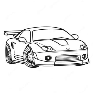 Sportliches Jdm Auto Mit Spoiler Ausmalbild 96904-35785