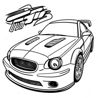 Jdm Auto Mit Rennstreifen Ausmalbild 96905-35957