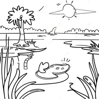 Abenteuer In Den Everglades Von Florida Ausmalbild 97032-36051