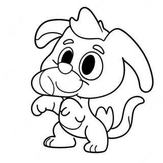 Verspielte Bluey Mama Ausmalbild 97365 36307