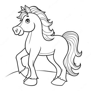 Weihnachtsbaum Pferd Ausmalbild 97417-36349