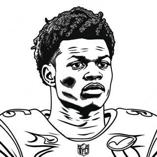 Lamar Jackson Ausmalbilder